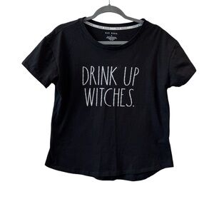Rae‎ Dunn Black Tee - Drink Up Witches